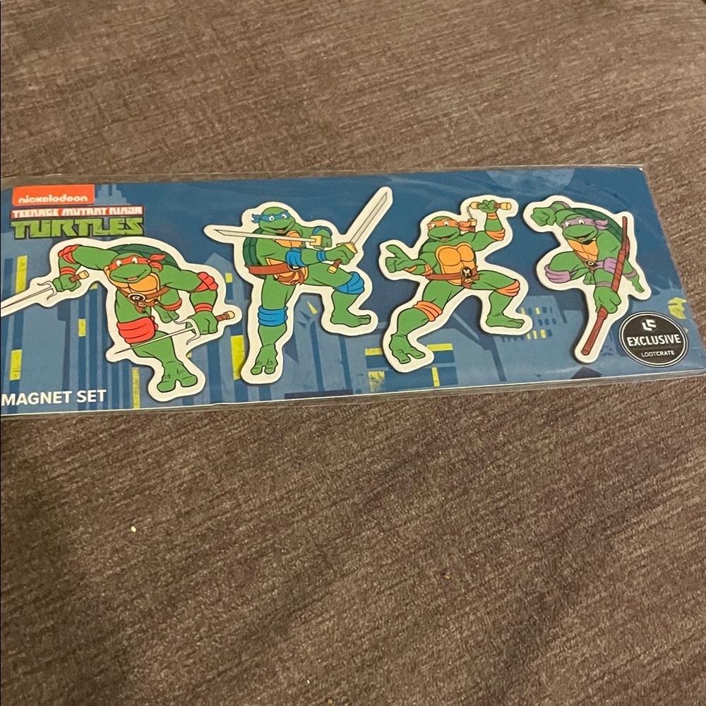 Nickelodeon Teenage Mutant Ninja Turtles Magnet Set - Green, Blue, Orange